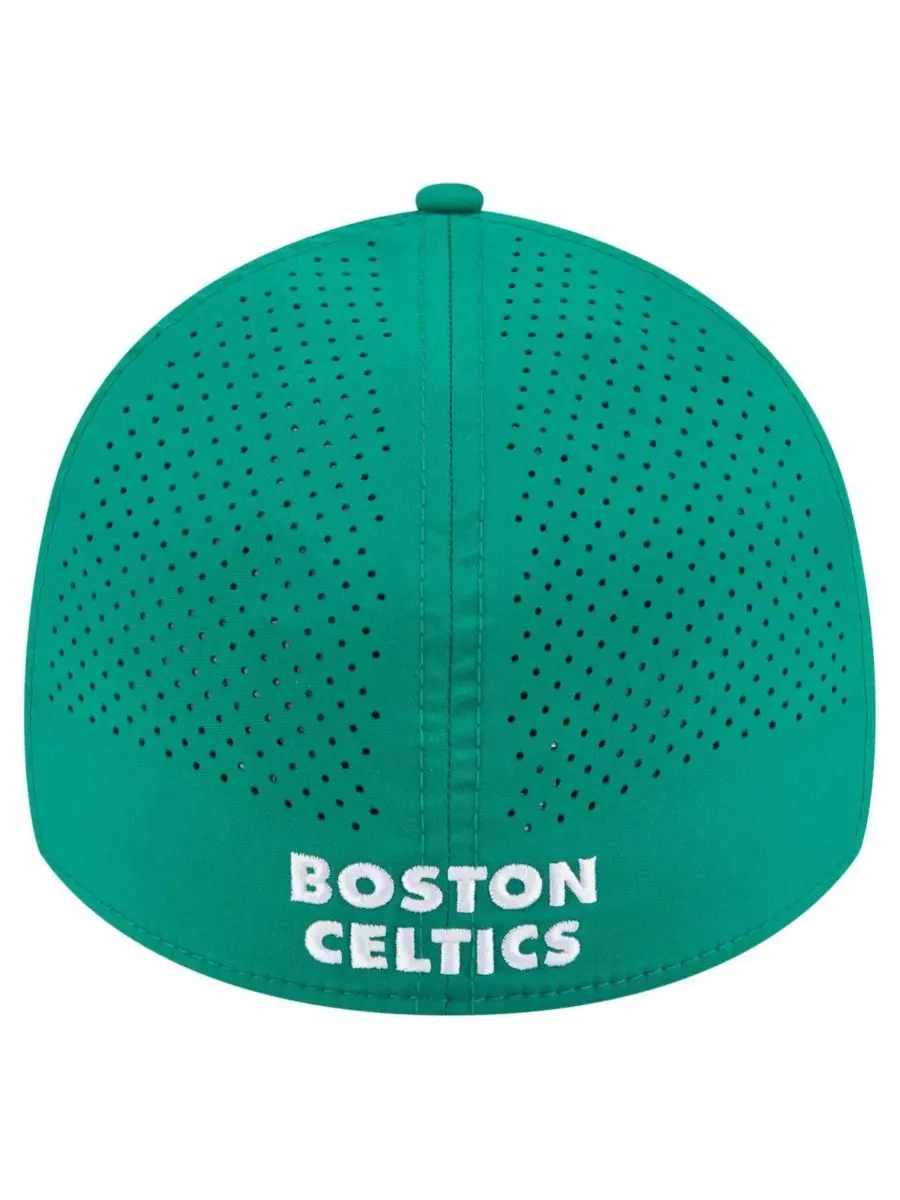 New Era Мужская бейсболка Boston Celtics Featherweight Poly Rope Flex 39Thirty ярко-зеленого цвета — изображение 3 из 5