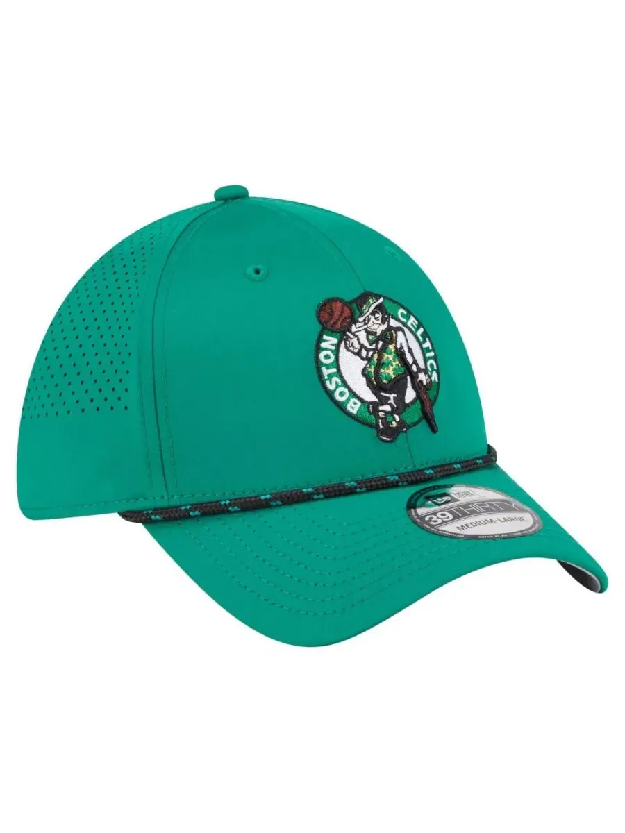 New Era Мужская бейсболка Boston Celtics Featherweight Poly Rope Flex 39Thirty ярко-зеленого цвета — изображение 5 из 5