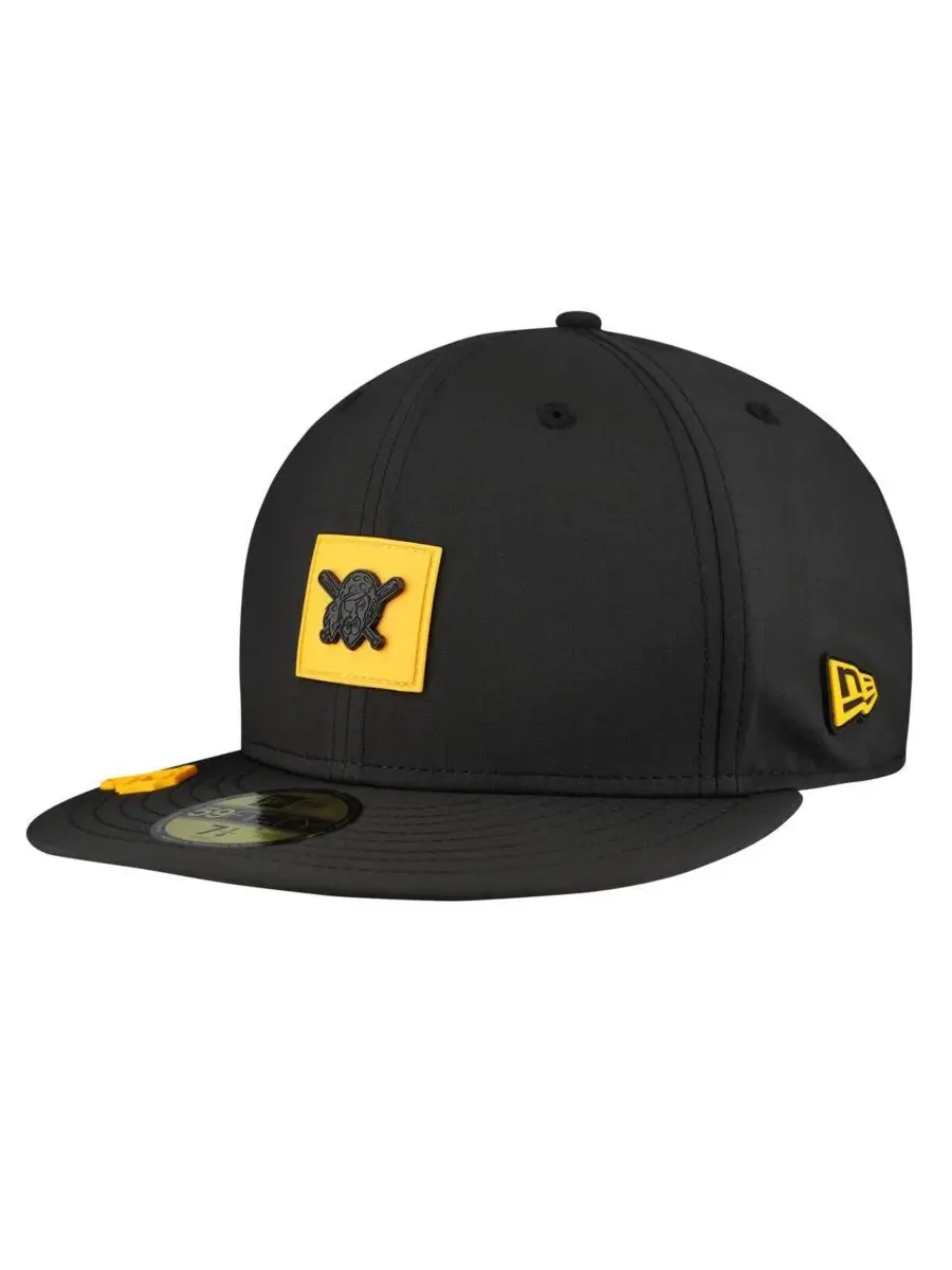 Мужская черная кепка Pittsburgh Pirates 2026 Clubhouse Alternate 59FIFTY Fitted Hat New Era — изображение 1 из 4, черный