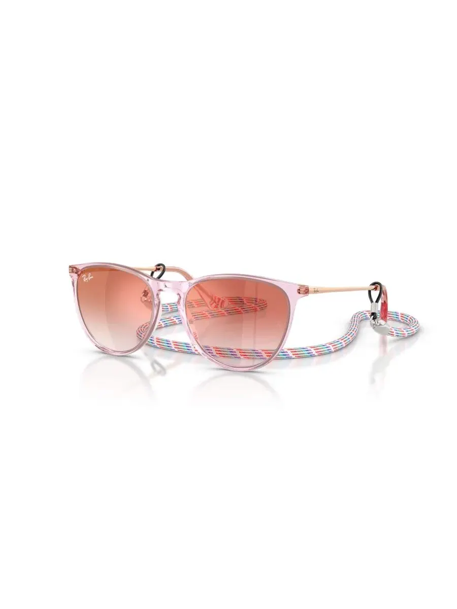 Детские солнцезащитные очки Ray-Ban Jr RB9060S Junior Erika — изображение 1 из 7, прозрачный фиолетовый