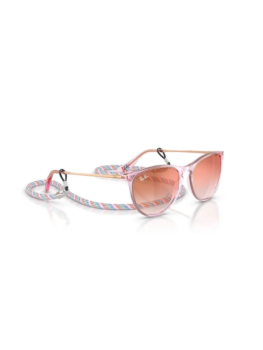 Детские солнцезащитные очки Ray-Ban Jr RB9060S Junior Erika — изображение 5 из 7, прозрачный фиолетовый