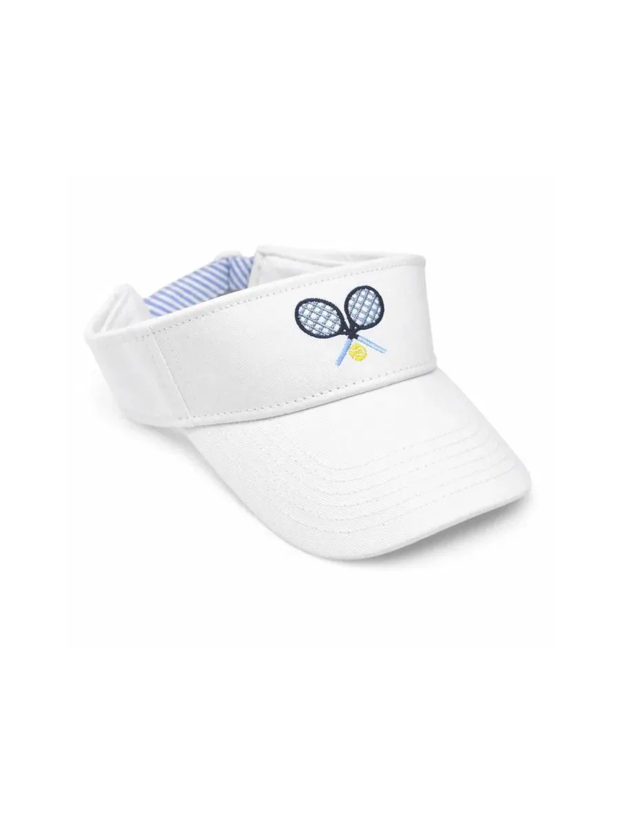 Кепка-визор с вышивкой Tennis Rackets Bits & Bows — изображение 1 из 4, белый