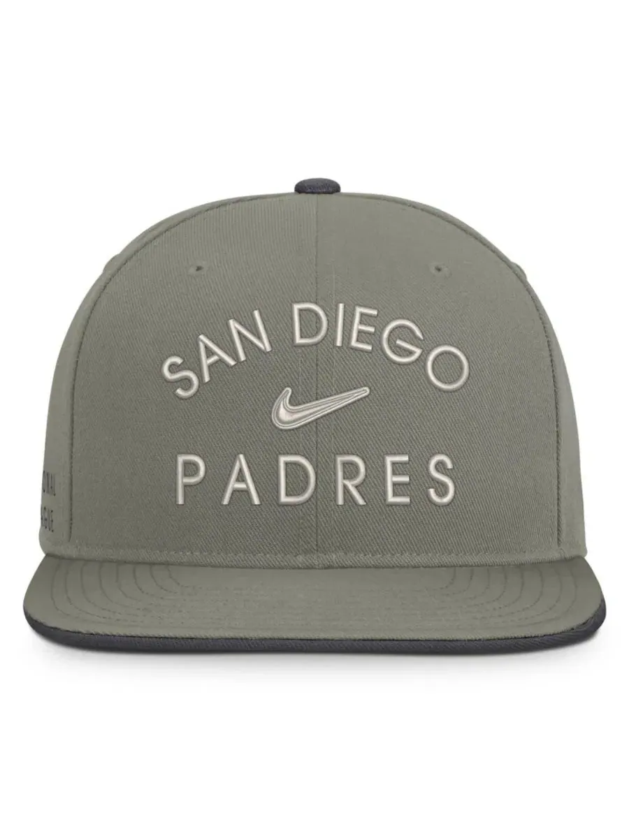 Кепка-снапбек с вышивкой San Diego Padres Nike — изображение 2 из 5, серый