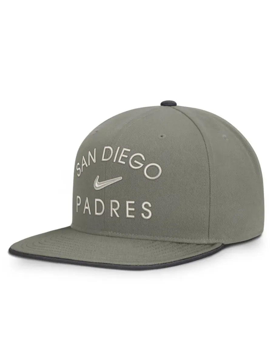 Кепка-снапбек с вышивкой San Diego Padres Nike — изображение 3 из 5, серый