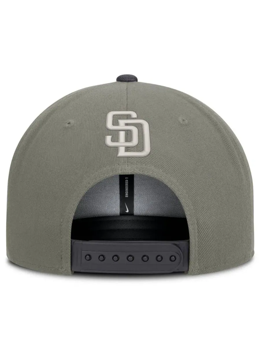 Кепка-снапбек с вышивкой San Diego Padres Nike — изображение 4 из 5, серый