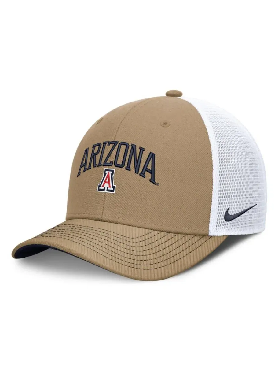 Кепка-тракер с вышивкой Arizona Wildcats Nike — изображение 1 из 5, бежевый темно-синий