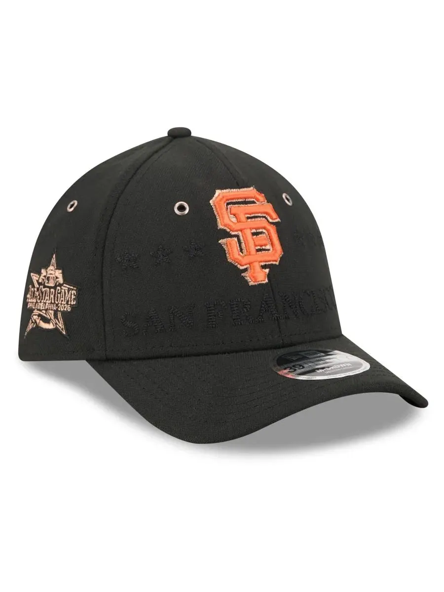 Кепка New Era 39THIRTY Flex, с вышивкой San Francisco Giants — изображение 1 из 5, черный