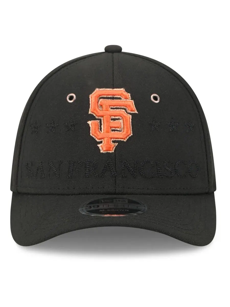 Кепка New Era 39THIRTY Flex, с вышивкой San Francisco Giants — изображение 2 из 5, черный