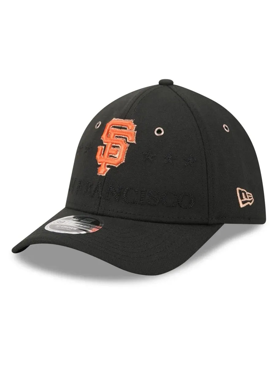 Кепка New Era 39THIRTY Flex, с вышивкой San Francisco Giants — изображение 3 из 5, черный
