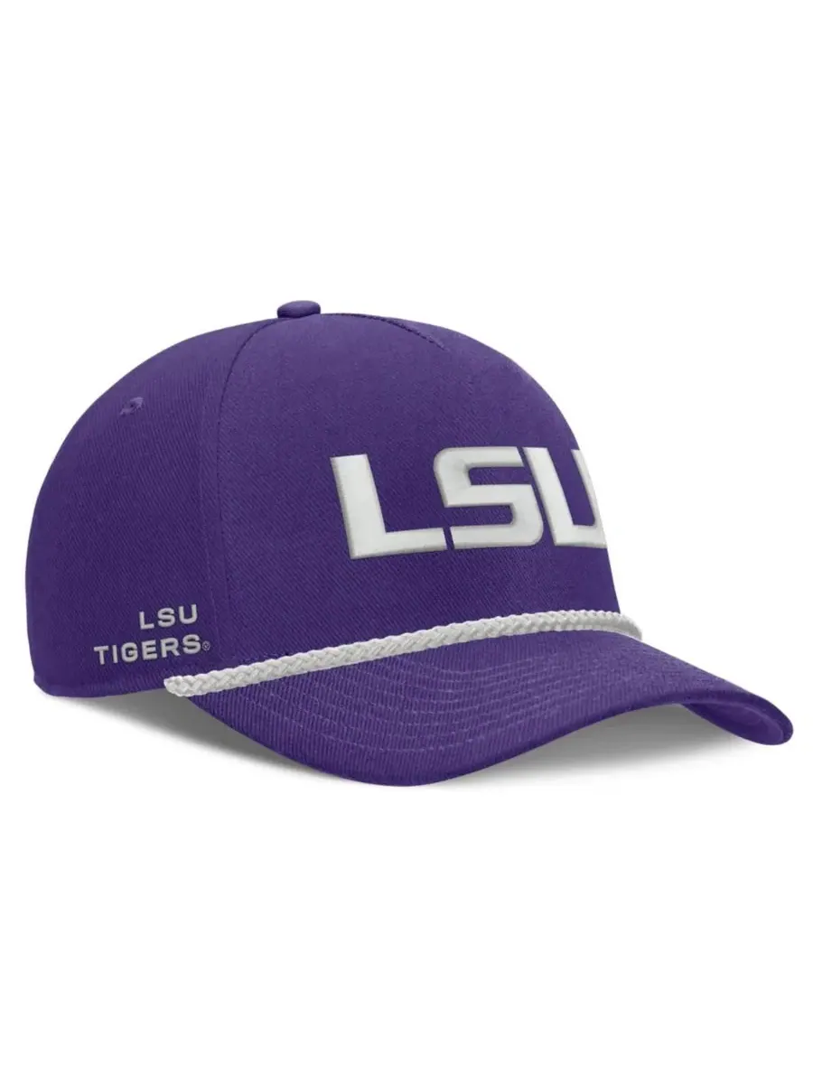 Кепка Nike LSU Tigers Rope Rise Adjustable — изображение 3 из 4, фиолетовый
