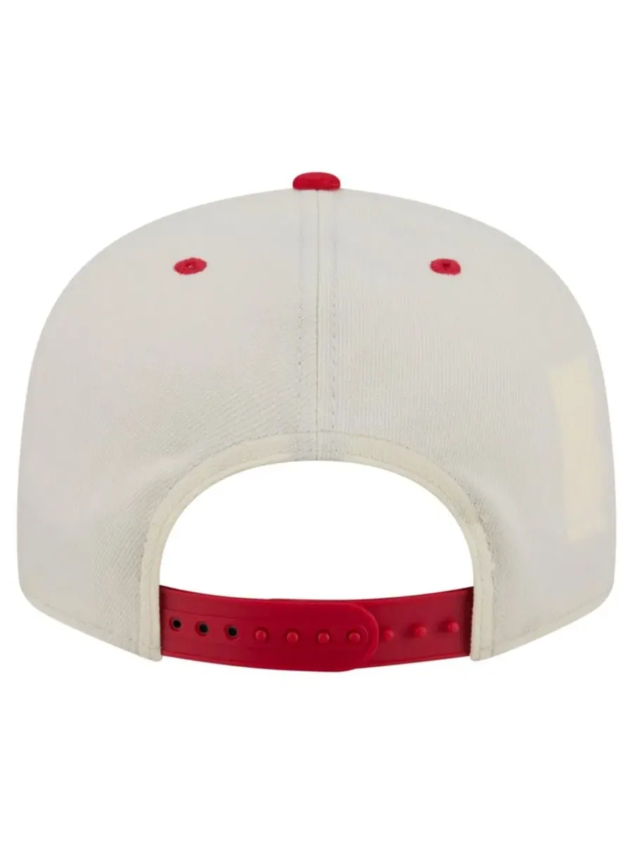 Кепка с принтом Kansas City Chiefs Oversized Slogan 9FIFTY New Era — изображение 4 из 7, бежевый