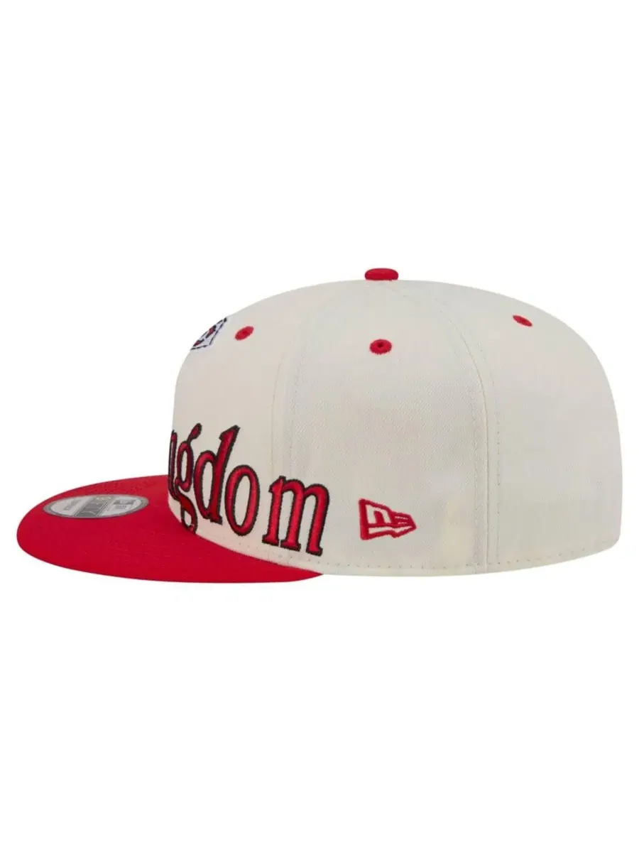 Кепка с принтом Kansas City Chiefs Oversized Slogan 9FIFTY New Era — изображение 7 из 7, бежевый