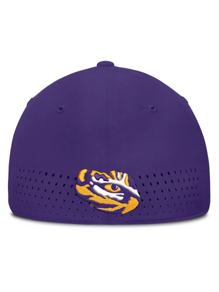 Кепка Nike с вышивкой LSU Tigers, Aerobill Swooshflex Dri-FIT — изображение 4 из 5, фиолетовый