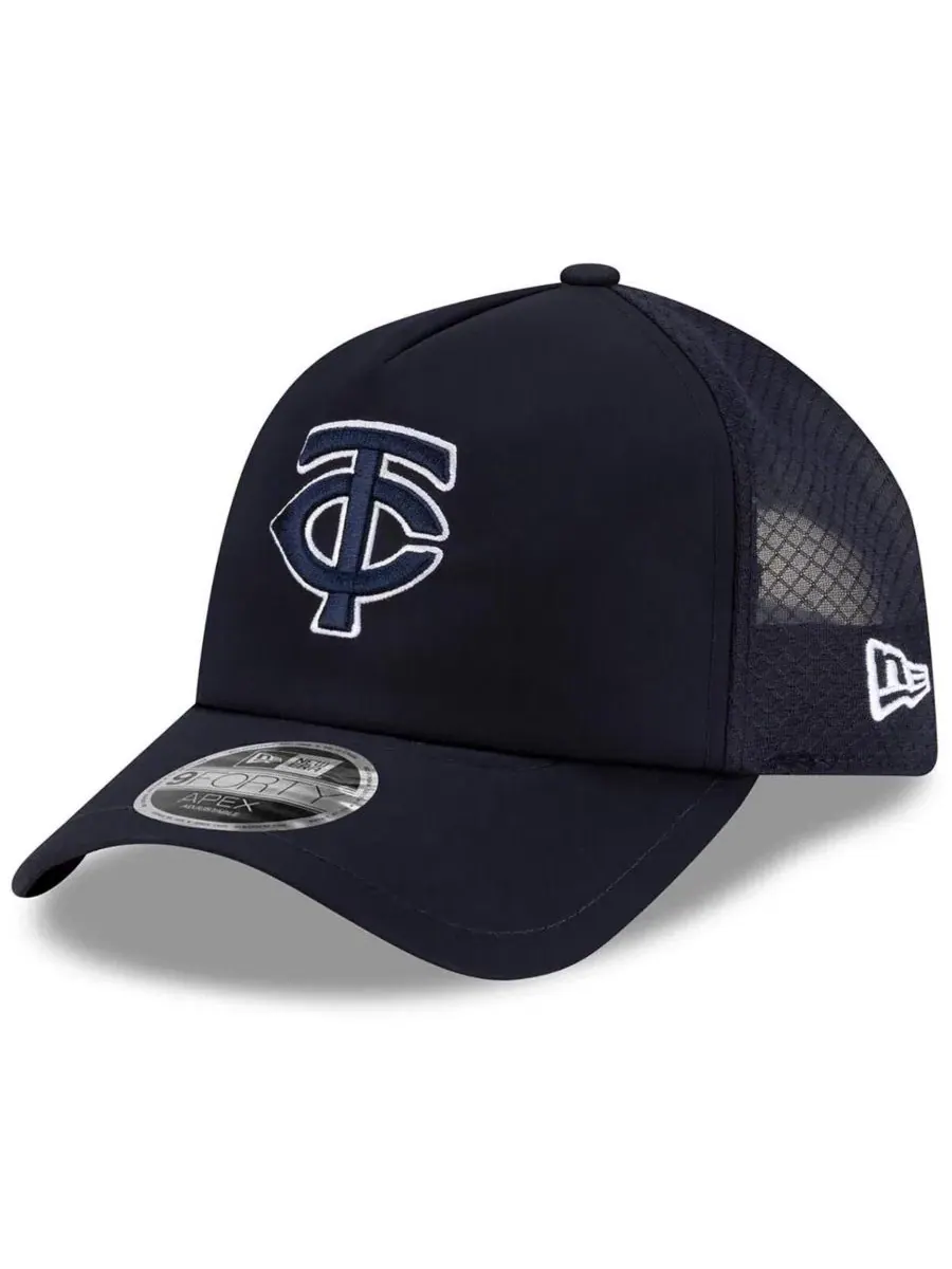 Бейсболка New Era Minnesota Twins 2026 Batting Practice Apex 9FORTY — изображение 1 из 4, темно-синий