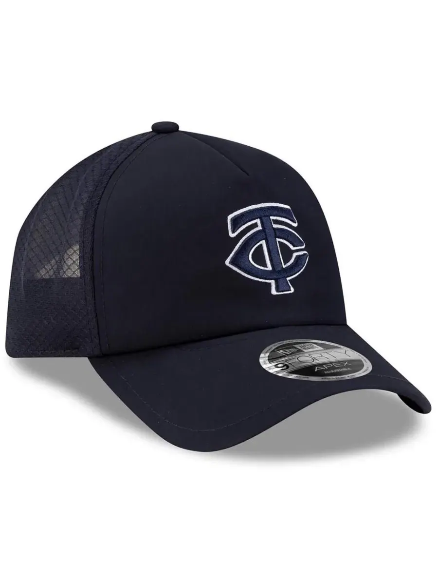 Бейсболка New Era Minnesota Twins 2026 Batting Practice Apex 9FORTY — изображение 3 из 4, темно-синий