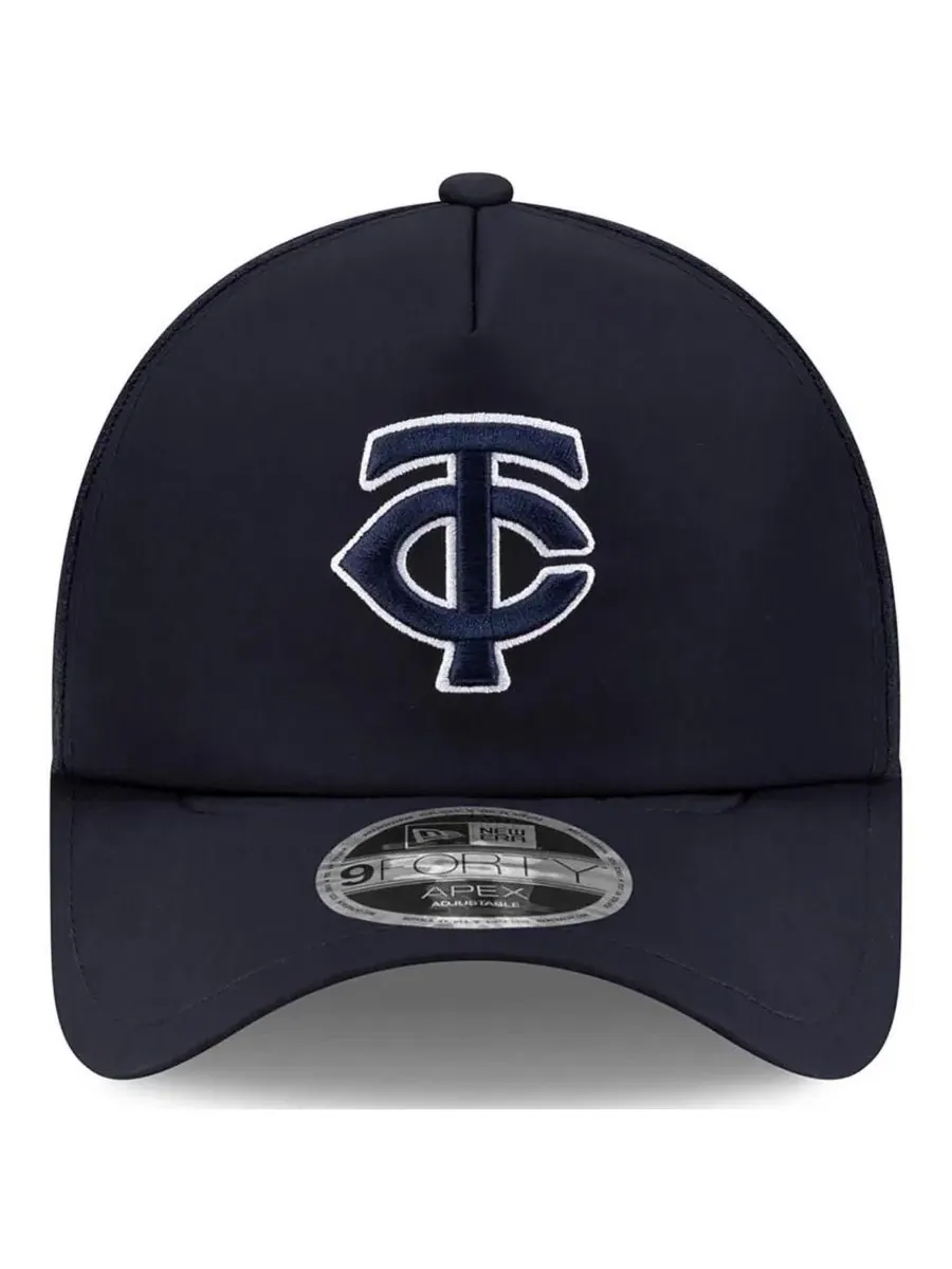 Бейсболка New Era Minnesota Twins 2026 Batting Practice Apex 9FORTY — изображение 4 из 4, темно-синий