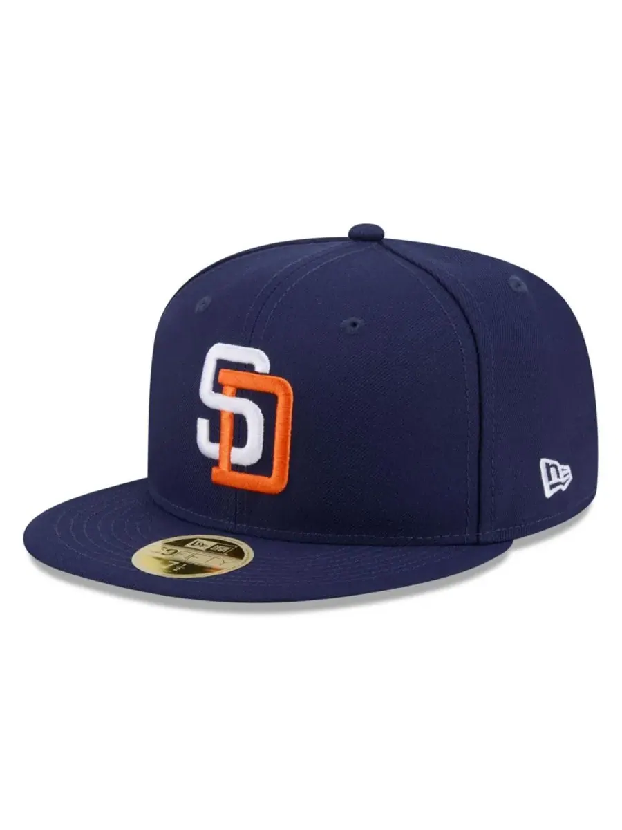 Бейсболка с вышивкой San Diego Padres 2026 Baseball Hall of Fame 59FIFTY New Era — изображение 4 из 5, темно-синий