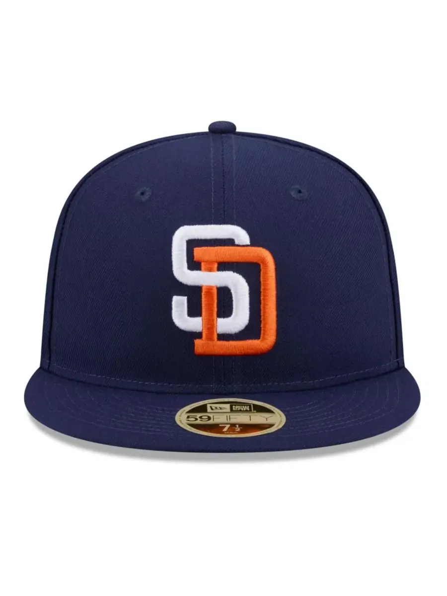 Бейсболка с вышивкой San Diego Padres 2026 Baseball Hall of Fame 59FIFTY New Era — изображение 5 из 5, темно-синий