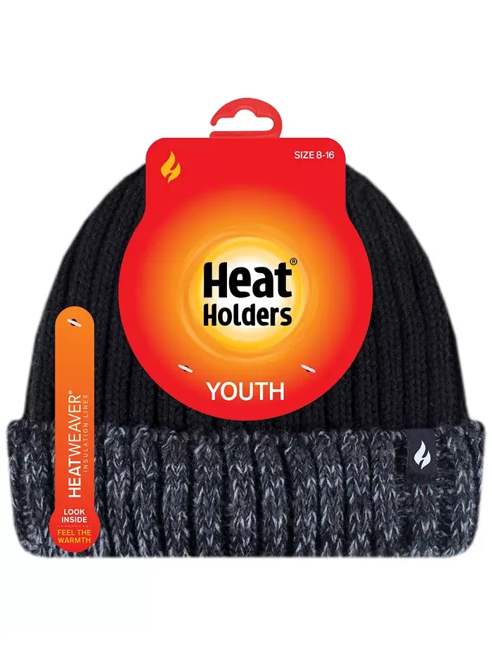Мальчиковая шапка Storm Rider для возраста 8-16 лет Heat Holders — изображение 3 из 3, черный