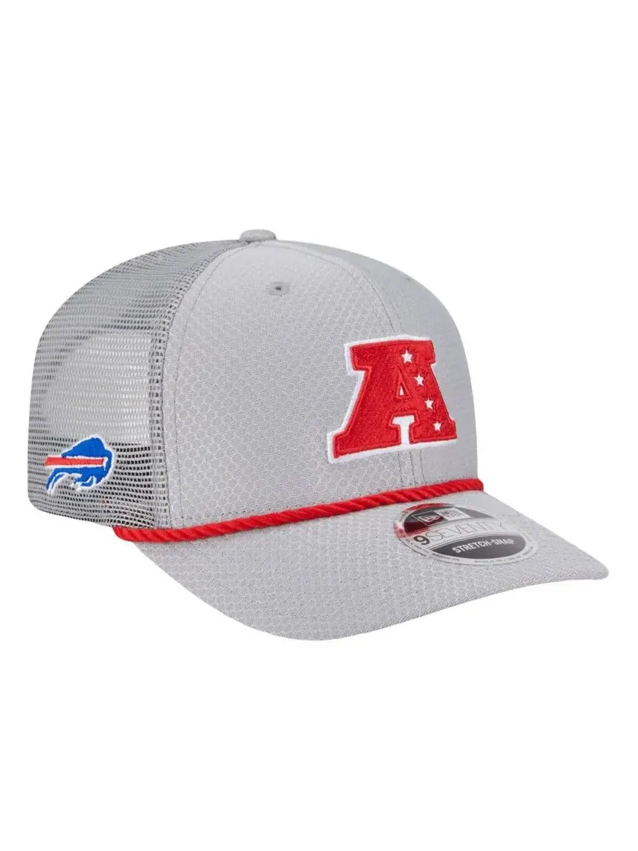 New Era Мужская серая кепка Buffalo Bills 2025 Pro Bowl 9SEVENTY с эластичными застежками — изображение 1 из 5, серый