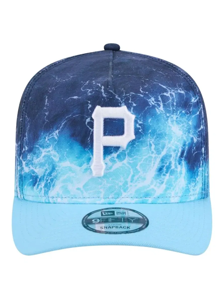 Кепка-снэпбек с принтом Pittsburgh Pirates Deep Water New Era — изображение 5 из 5, светлый синий