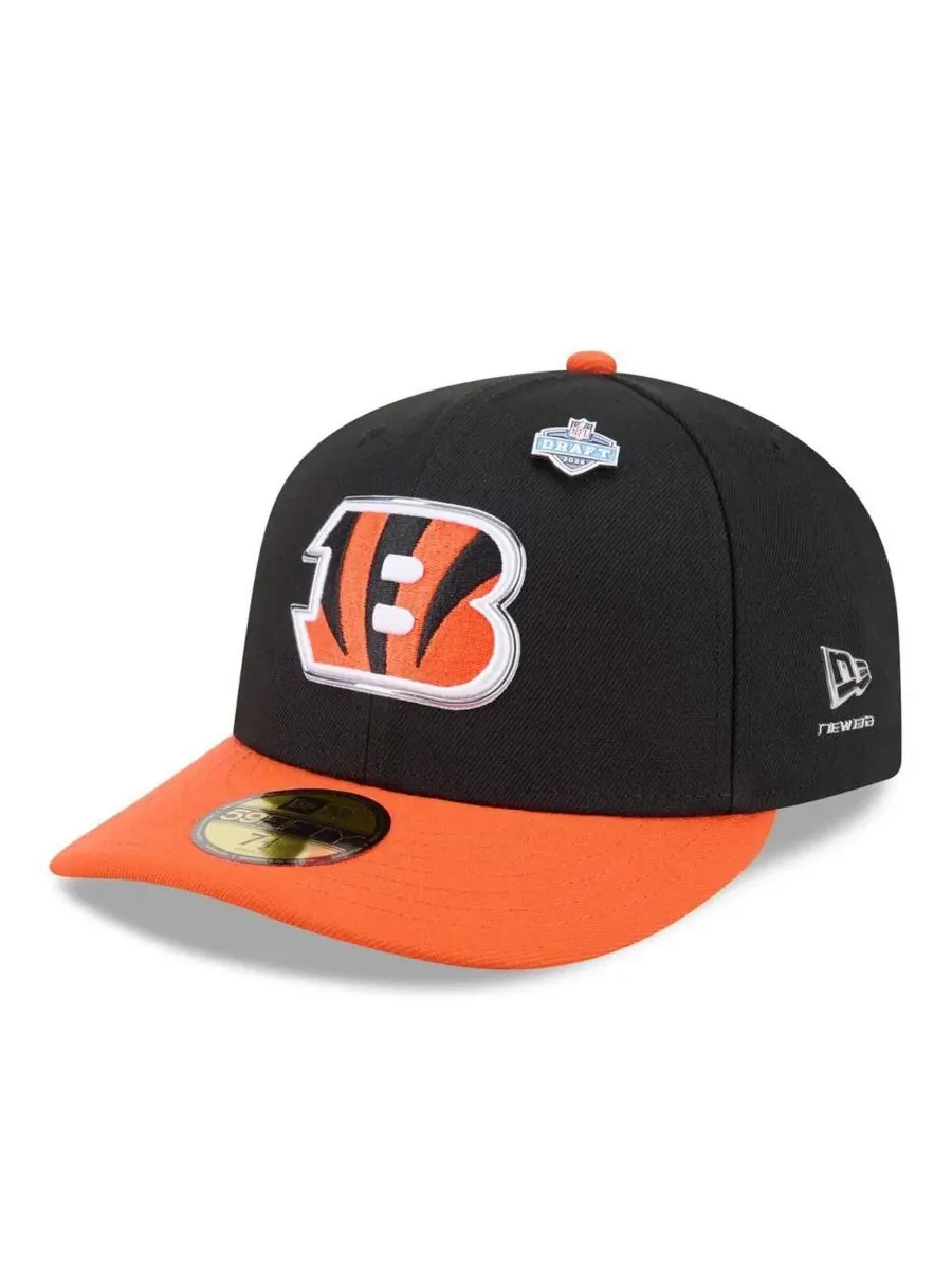 Кепка с высокой тульей, с принтом Cincinnati Bengals New Era — изображение 1 из 5, черный оранжевый