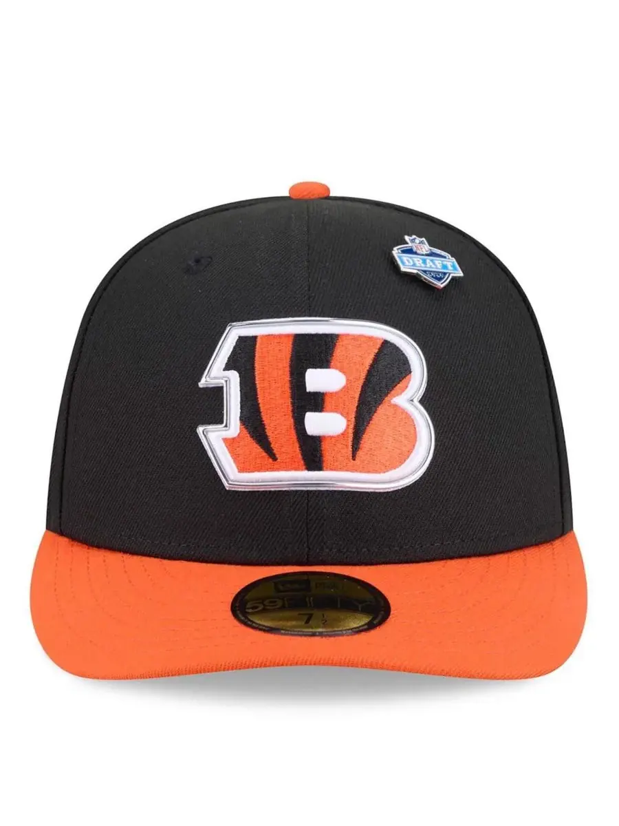 Кепка с высокой тульей, с принтом Cincinnati Bengals New Era — изображение 2 из 5, черный оранжевый