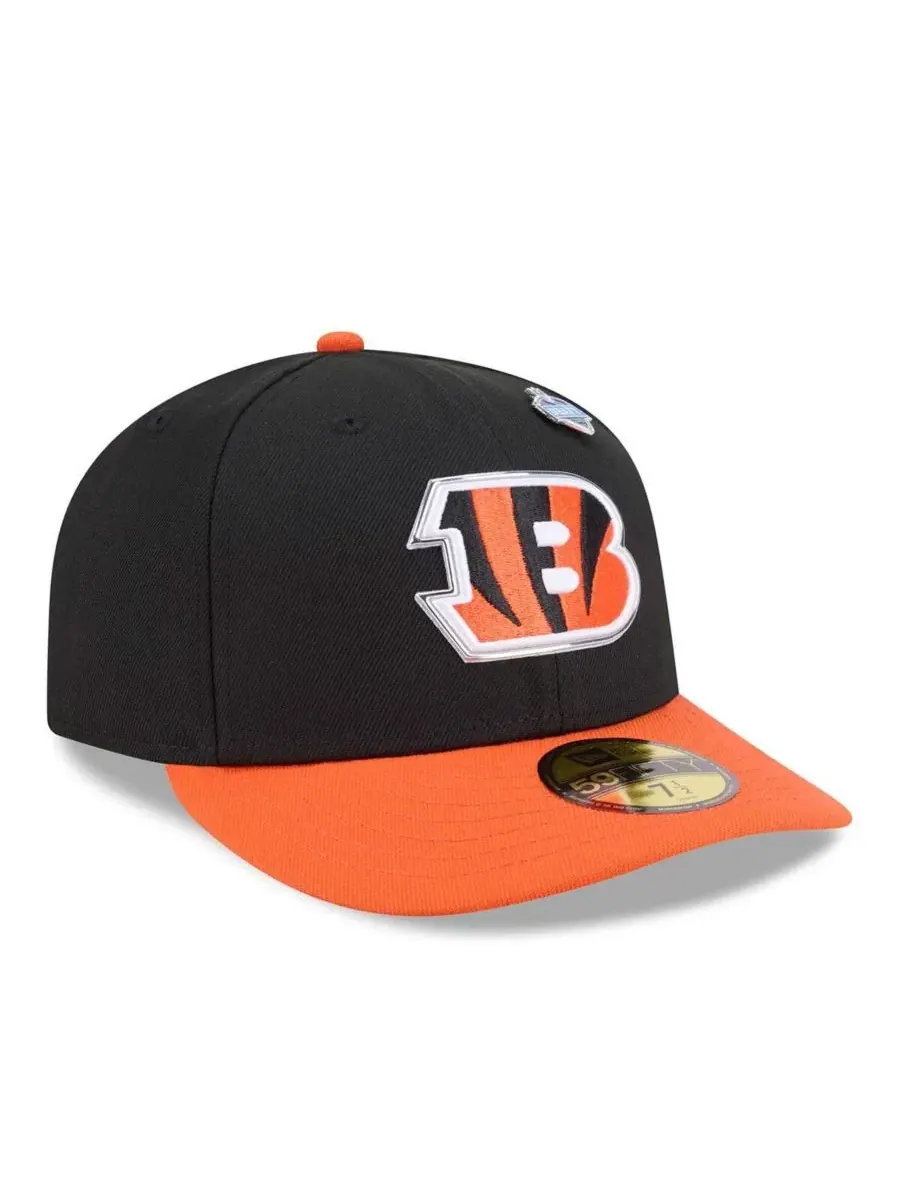 Кепка с высокой тульей, с принтом Cincinnati Bengals New Era — изображение 3 из 5, черный оранжевый