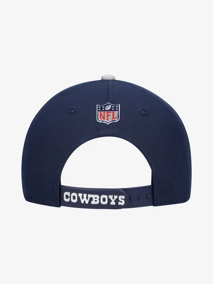 Кепка-снапбек Dallas Cowboys 2026 NFL Draft New Era — изображение 4 из 5, темно-синий серебристый