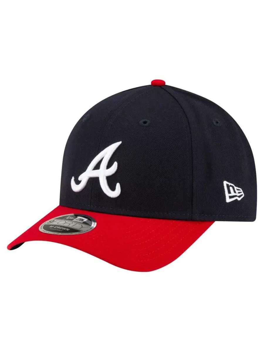 Кепка 9FORTY с вышитым логотипом Atlanta Braves New Era — изображение 1 из 4, темно-синий