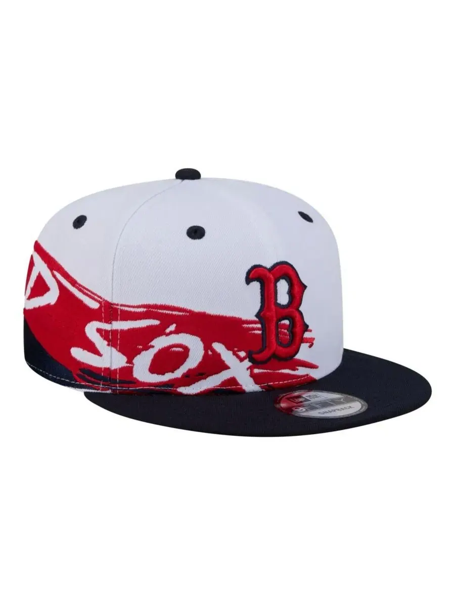 Бейсболка с высокой тульей New Era 9FIFTY — изображение 1 из 5, белый темно-синий