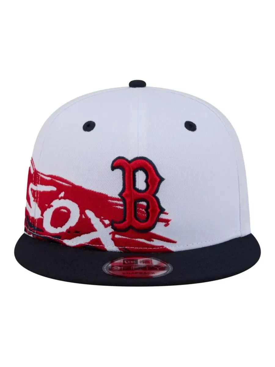 Бейсболка с высокой тульей New Era 9FIFTY — изображение 2 из 5, белый темно-синий