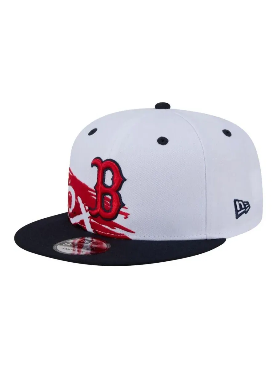 Бейсболка с высокой тульей New Era 9FIFTY — изображение 3 из 5, белый темно-синий