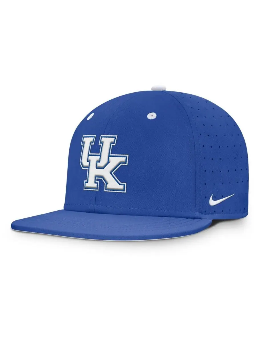 Мужская бейсболка Royal Kentucky Wildcats On-Field Dugout True Performance Fitted Hat Nike — изображение 1 из 5, королевский