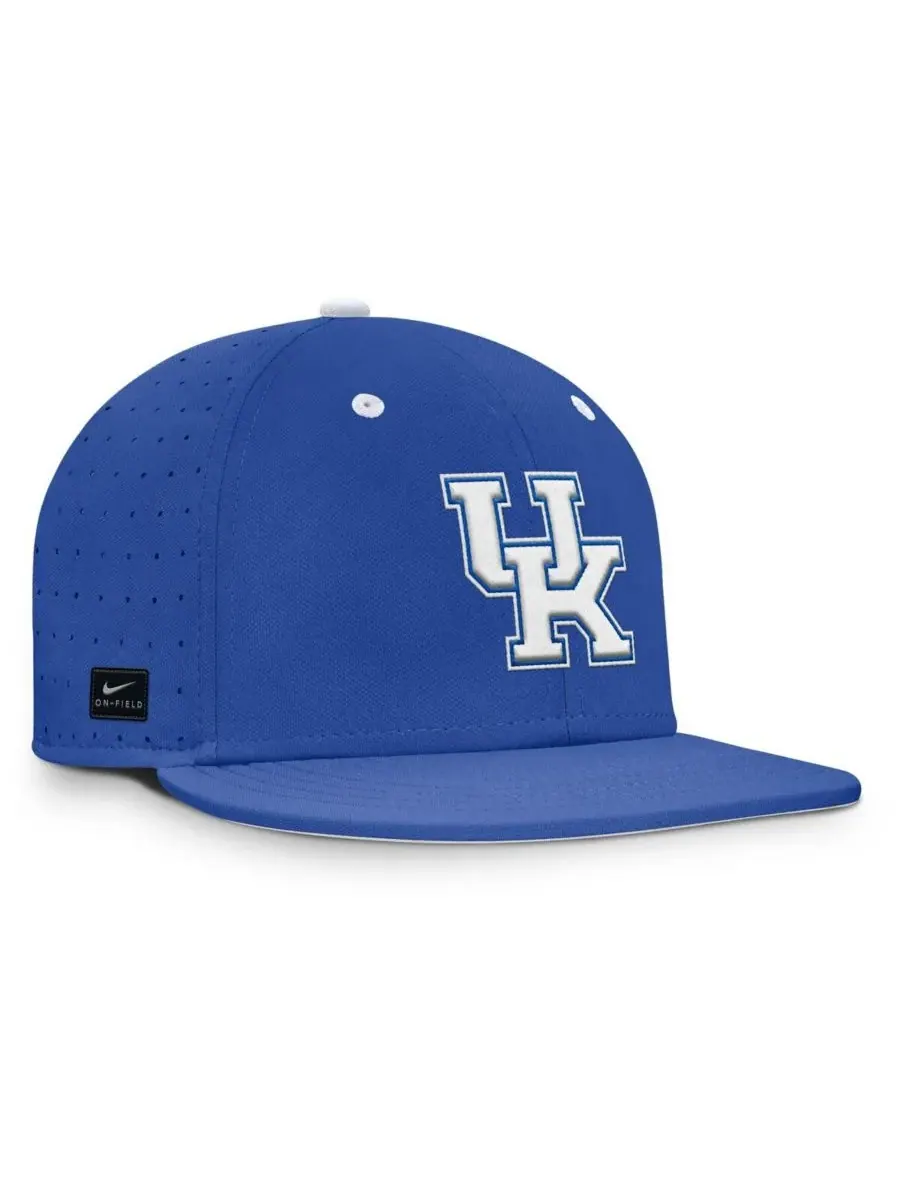 Мужская бейсболка Royal Kentucky Wildcats On-Field Dugout True Performance Fitted Hat Nike — изображение 3 из 5, королевский
