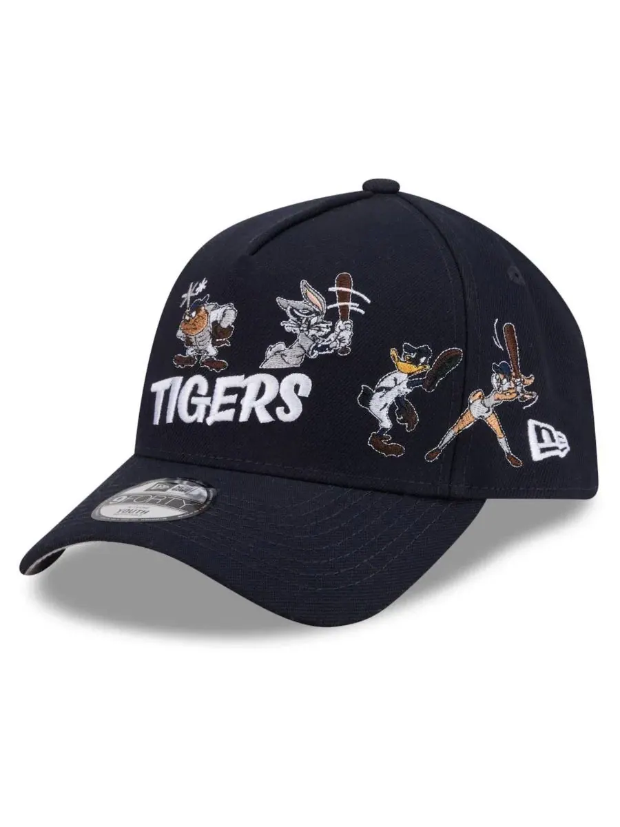 Кепка с принтом Detroit Tigers и Looney Tunes New Era — изображение 3 из 4, темно-синий