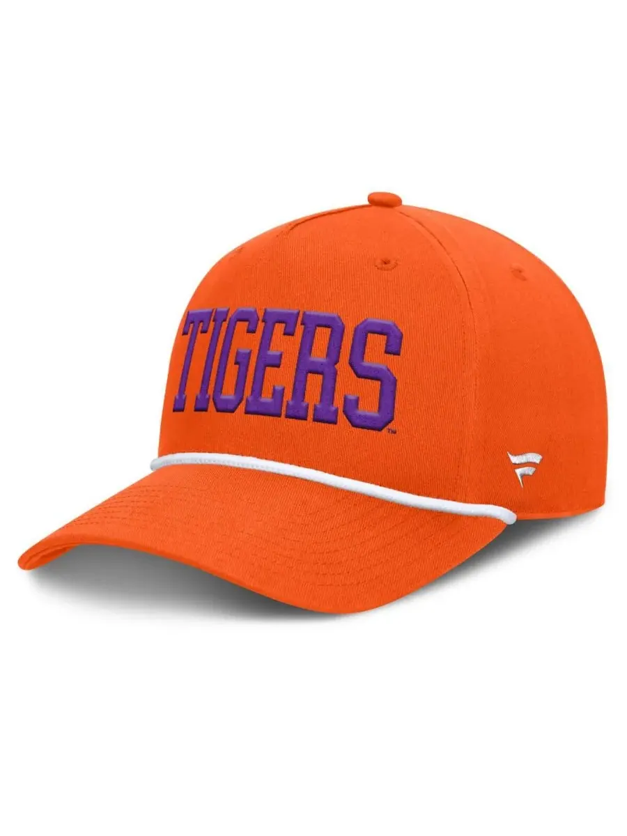 Fanatics Мужская регулируемая кепка с оранжевым логотипом Clemson Tigers, символизирующая борьбу за — изображение 1 из 4