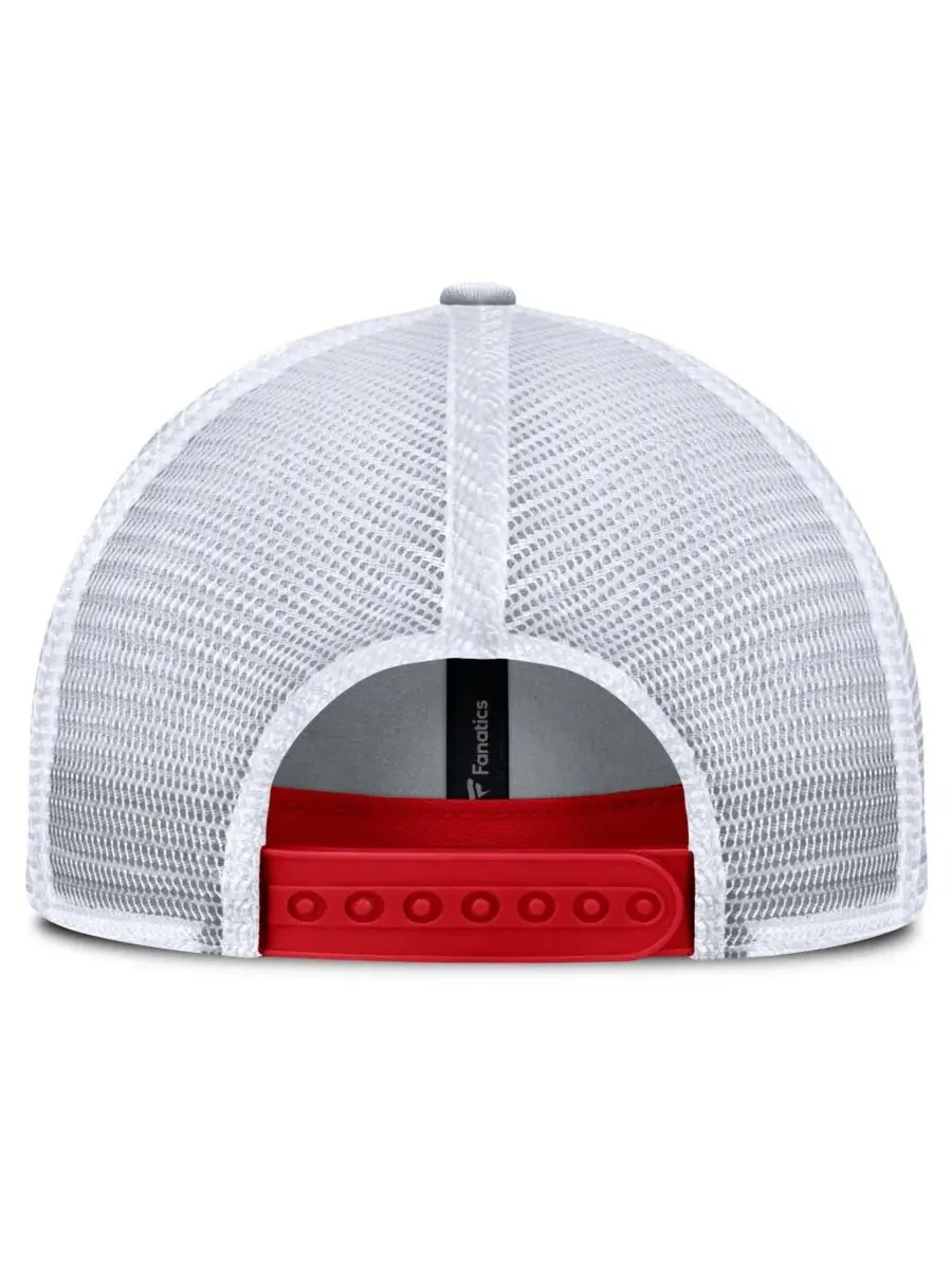 Fanatics Мужская красная регулируемая кепка-тракер Detroit Red Wings Fundamental One-Time Trucker — изображение 4 из 4