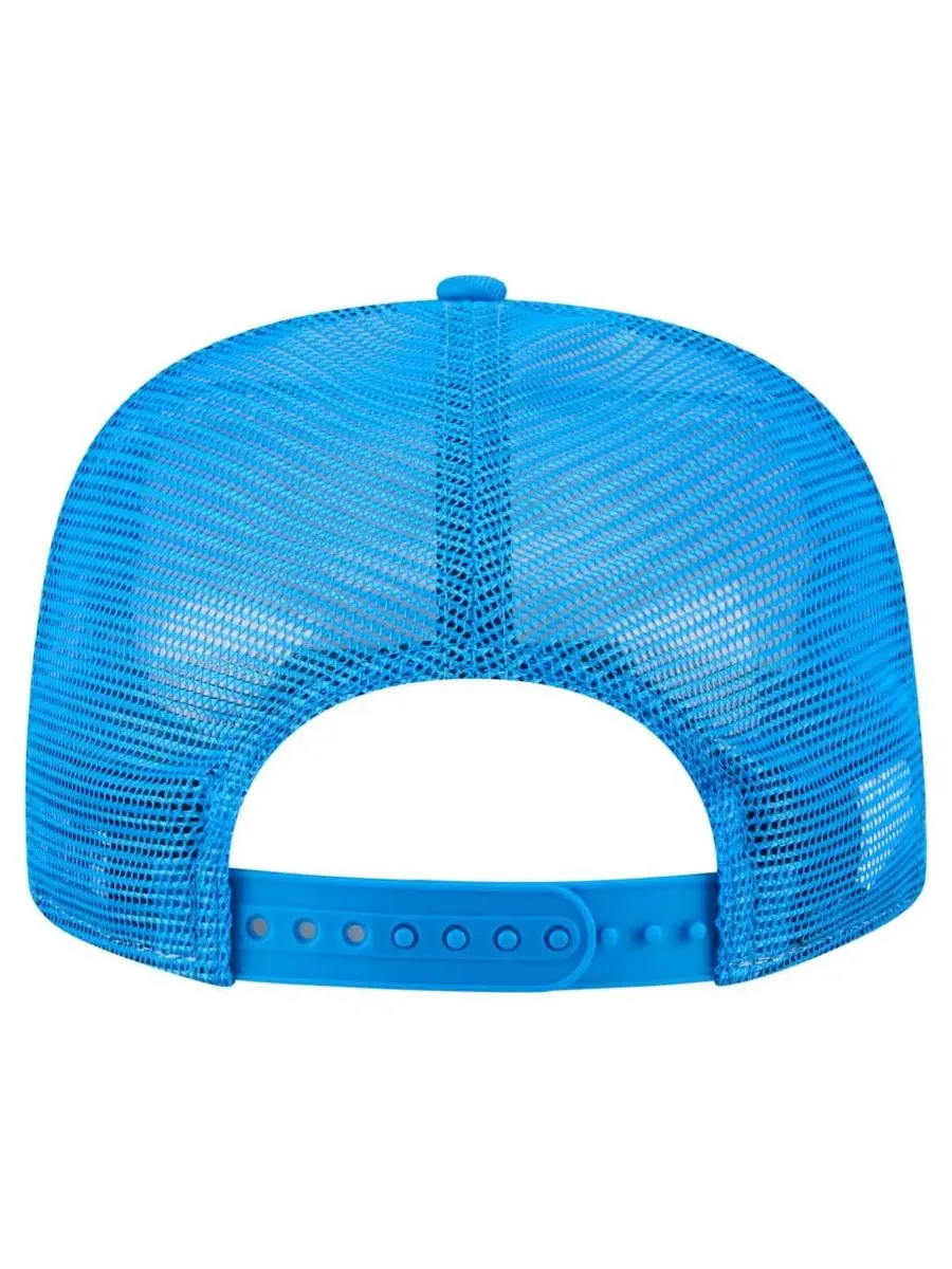 New Era Мужская кремово-голубая кепка Detroit Lions Cutout A-Frame 9FIFTY Snapback — изображение 3 из 5, кремовый синий