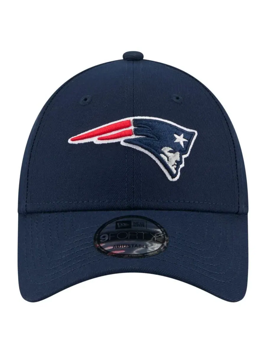 Кепка New Era Core Team 9FORTY с вышитым логотипом New England Patriots — изображение 2 из 5, темно-синий