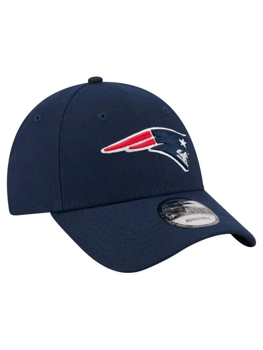 Кепка New Era Core Team 9FORTY с вышитым логотипом New England Patriots — изображение 3 из 5, темно-синий
