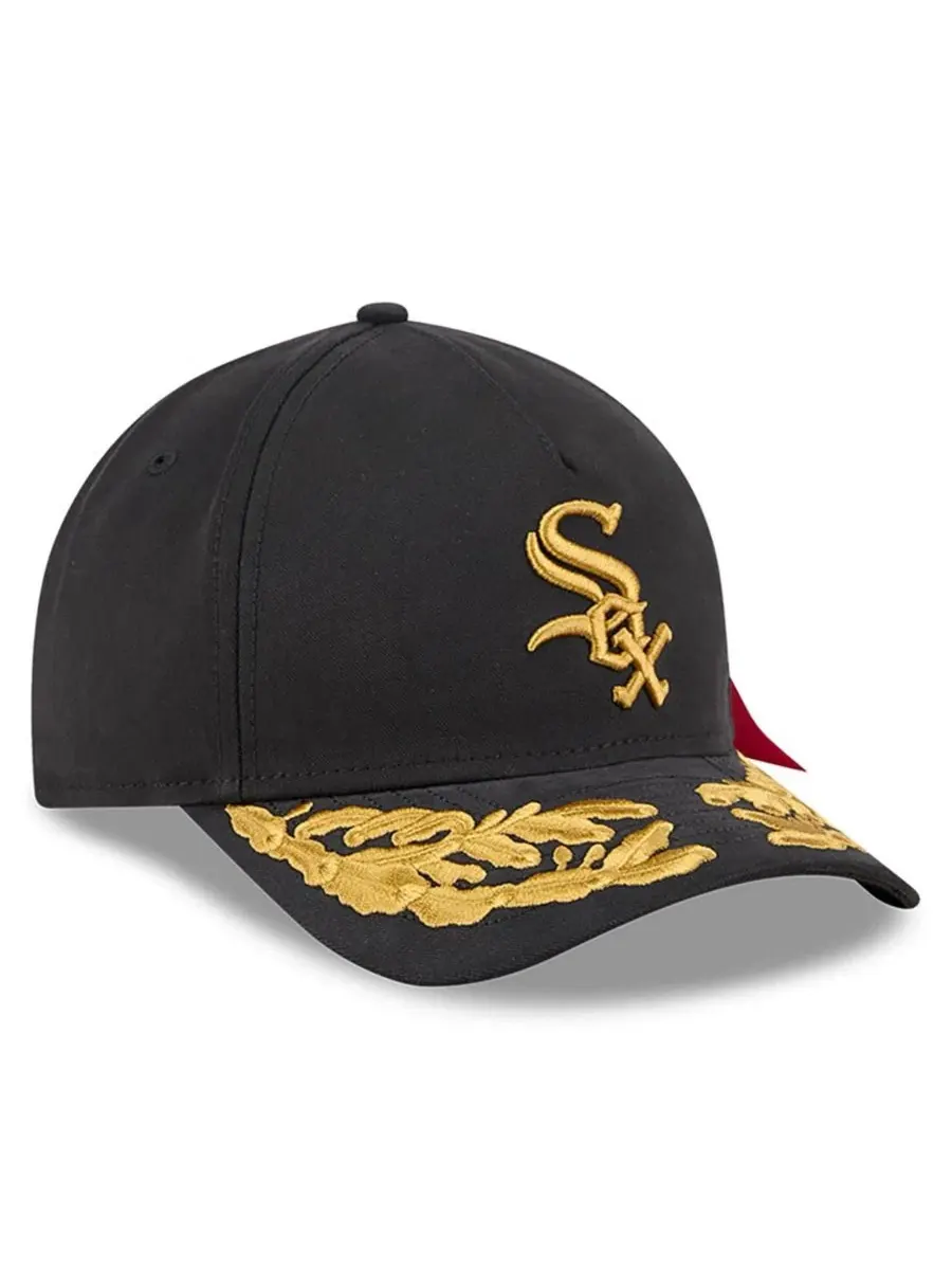 Кепка A-Frame 9FORTY с вышивкой Chicago White Sox New Era X Alpha Industries — изображение 3 из 5, черный