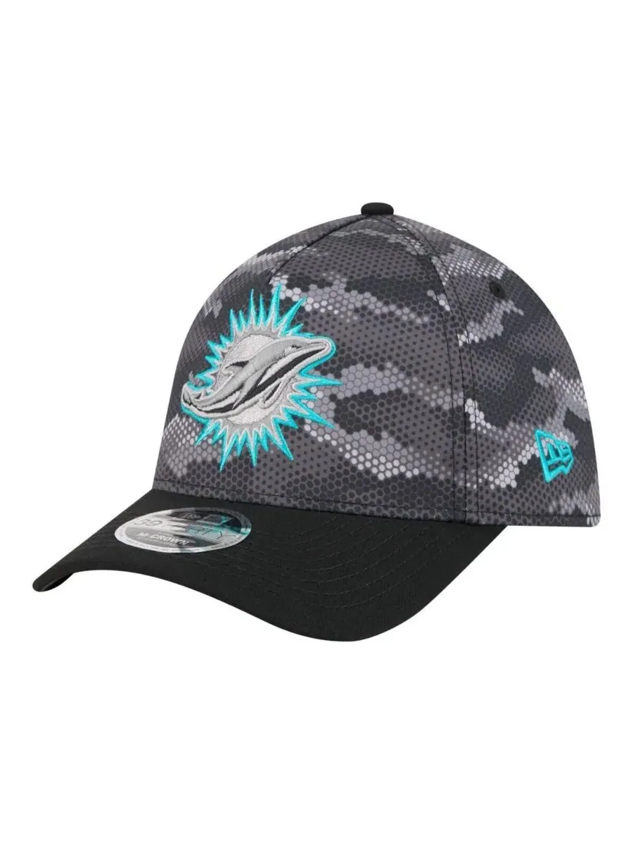 Кепка 39THIRTY с принтом Camo, модель A-Frame New Era — изображение 1 из 5, черный