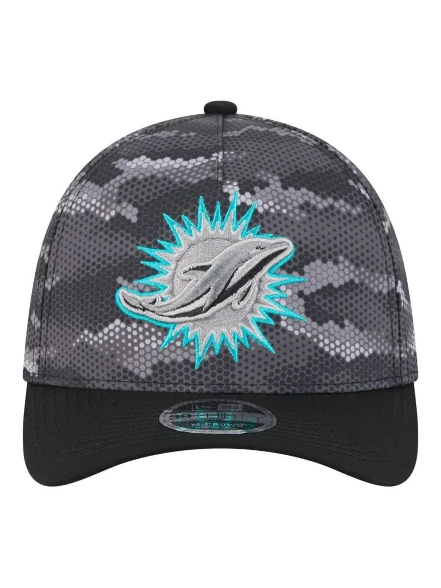 Кепка 39THIRTY с принтом Camo, модель A-Frame New Era — изображение 2 из 5, черный