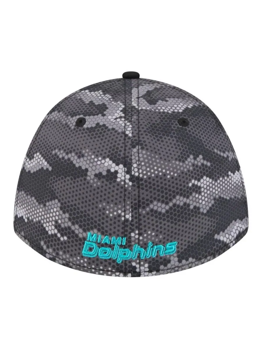 Кепка 39THIRTY с принтом Camo, модель A-Frame New Era — изображение 4 из 5, черный