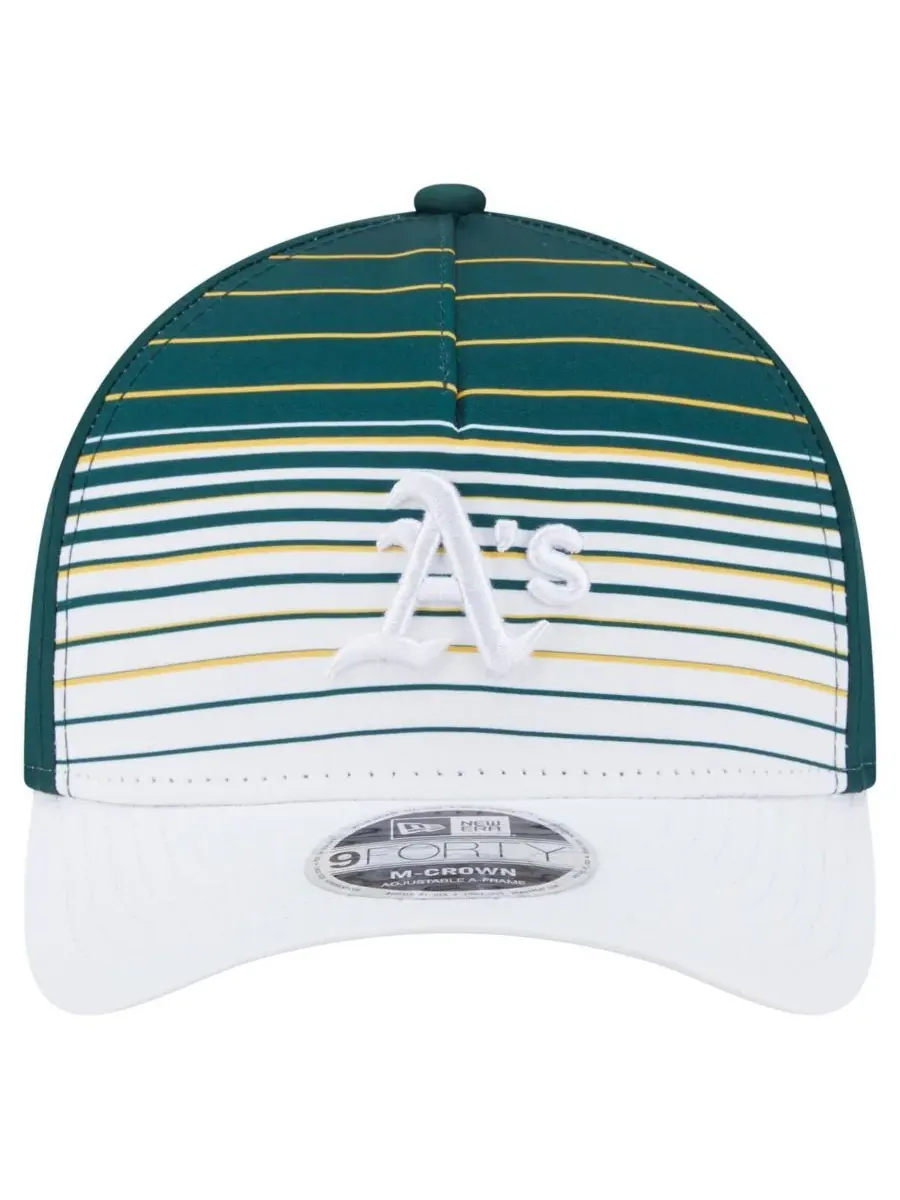 New Era Мужская кепка Green Athletics Gradient 9FORTY с регулируемой высотой тульи M-Crown — изображение 2 из 5, зеленый