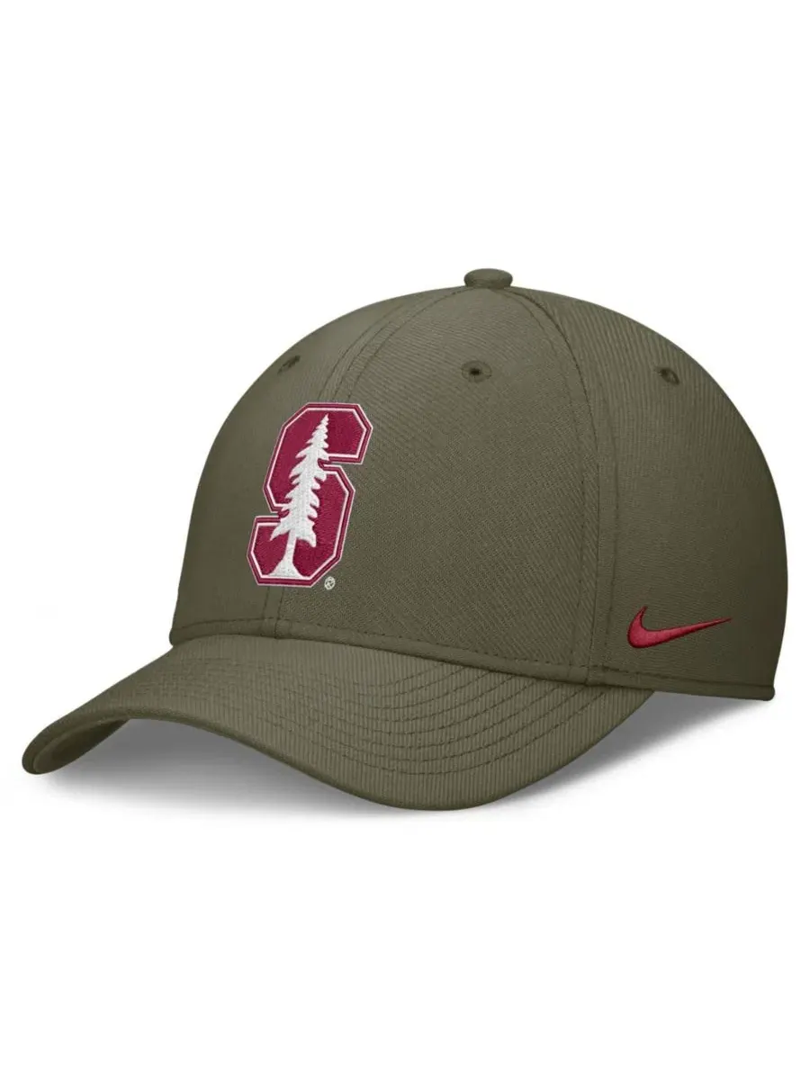 Кепка Nike Primetime SwooshFlex Dri-FIT — изображение 1 из 3, оливковый