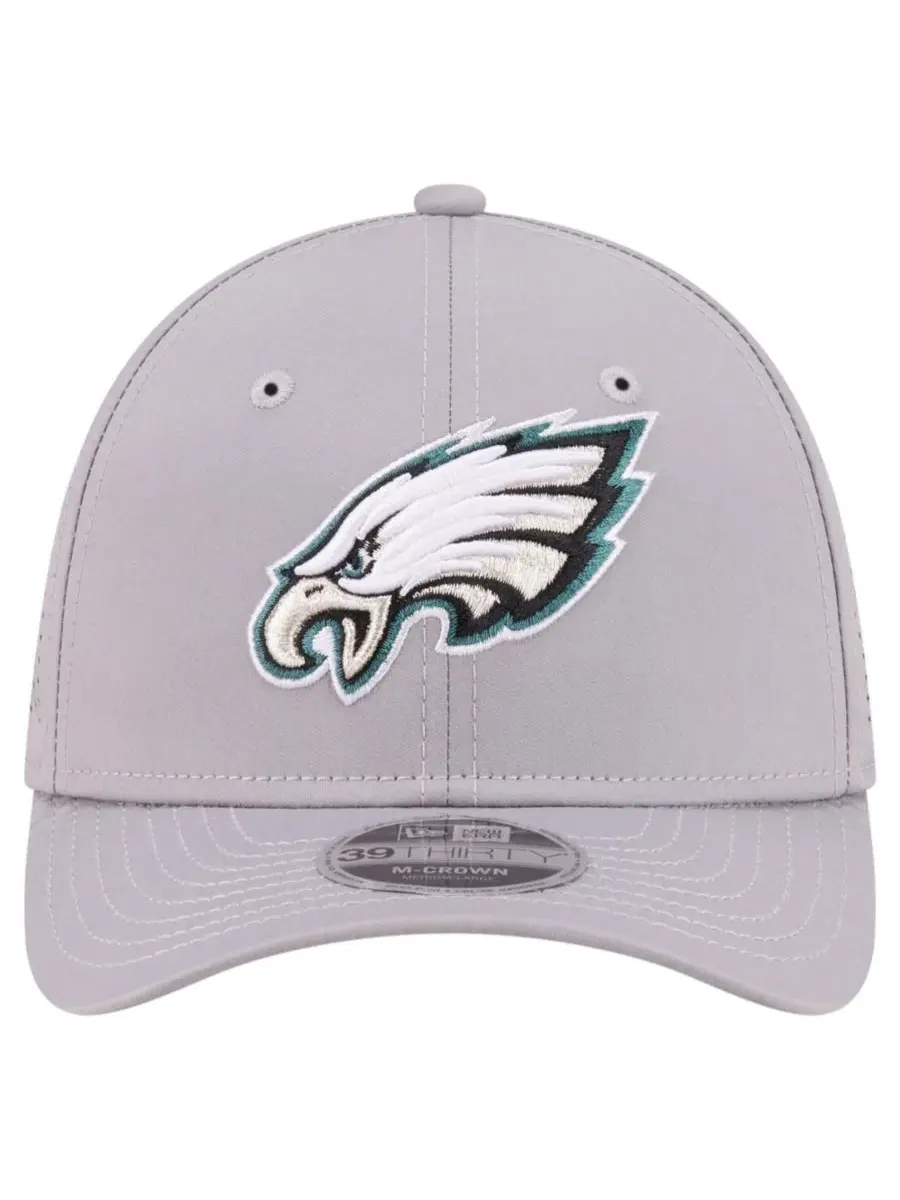 Кепка с вышивкой Philadelphia Eagles, M-Crown New Era — изображение 2 из 7, серый