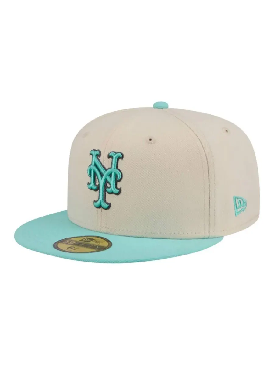 Кепка New York Mets Color Pack 59FIFTY New Era — изображение 1 из 5, светлый бежевый
