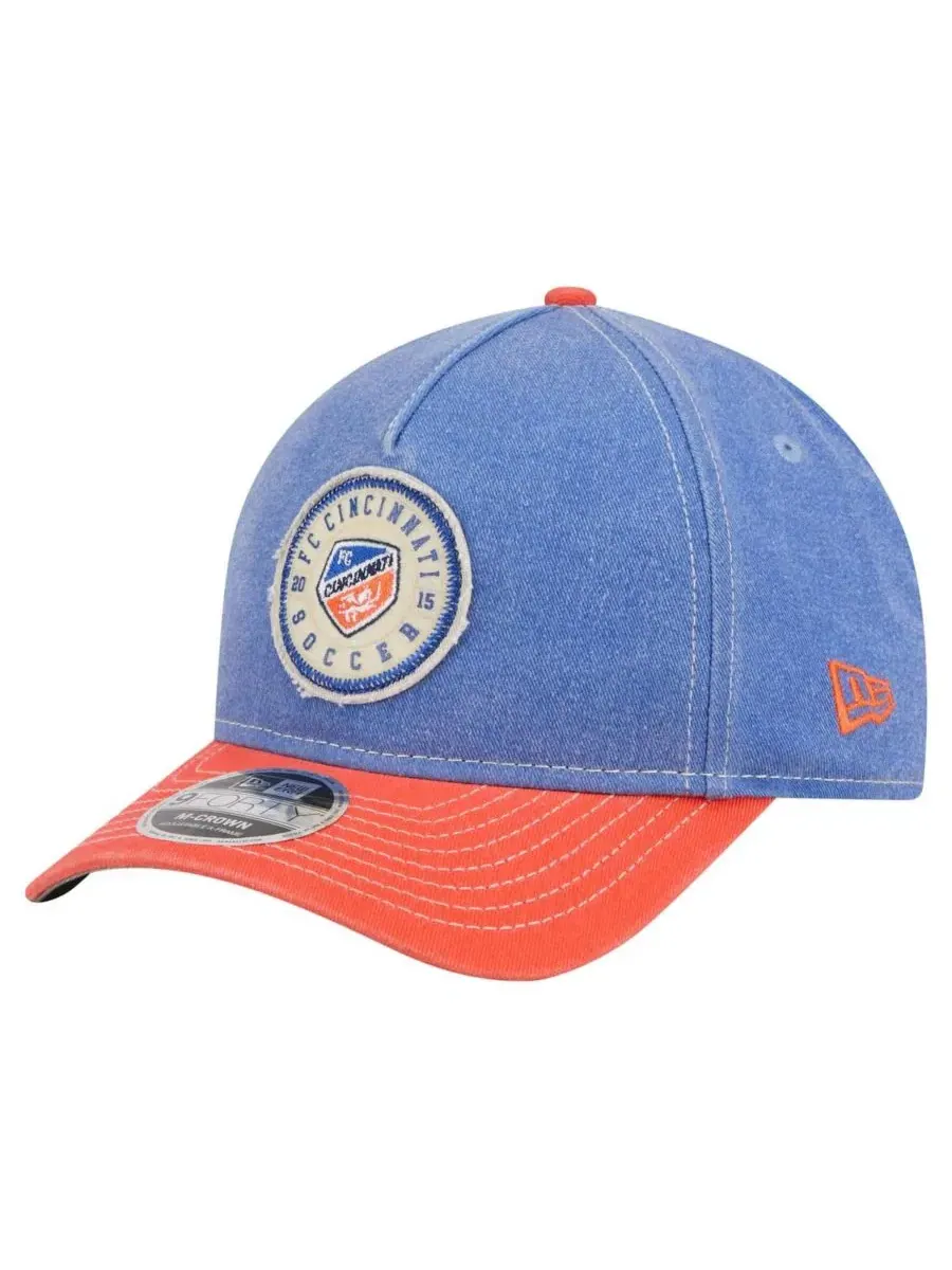 Кепка New Era 9FORTY с вышивкой FC Cincinnati — изображение 1 из 4, синий